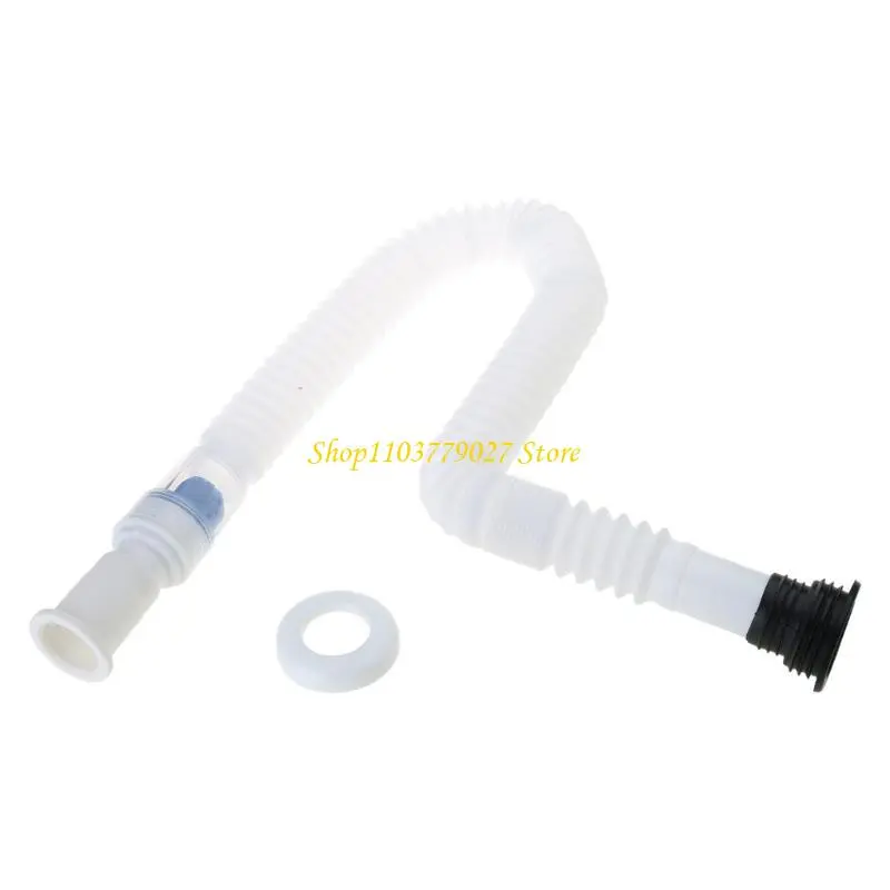 C4DF Siphon Drain Hose Sink Drain Pipe Flexible Stretchable Deodorant Strainer