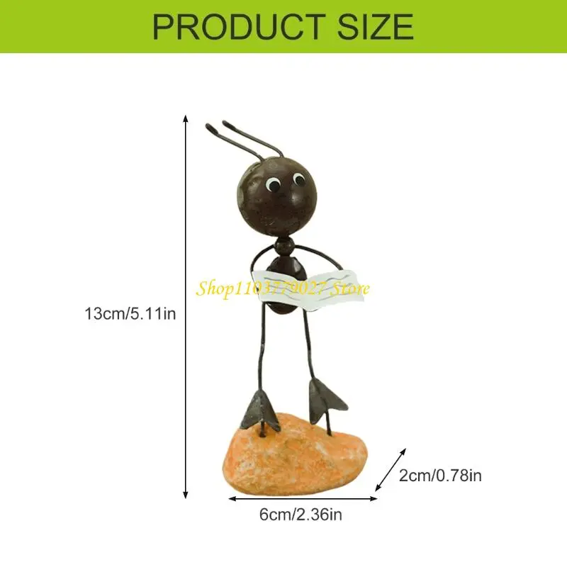 C4DF Ants Figure Artwork For Modern Garden Bed Edging Fern Support Landscape Design