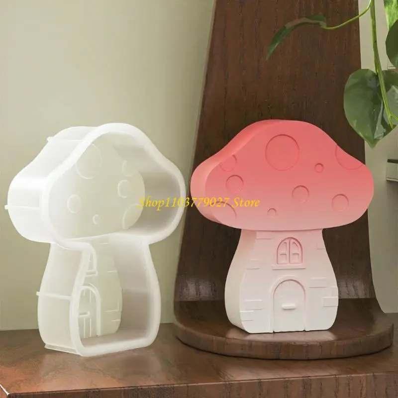 C4DF 3D Mushroom Silicone Molds Easy Demolding for Candle Soap
