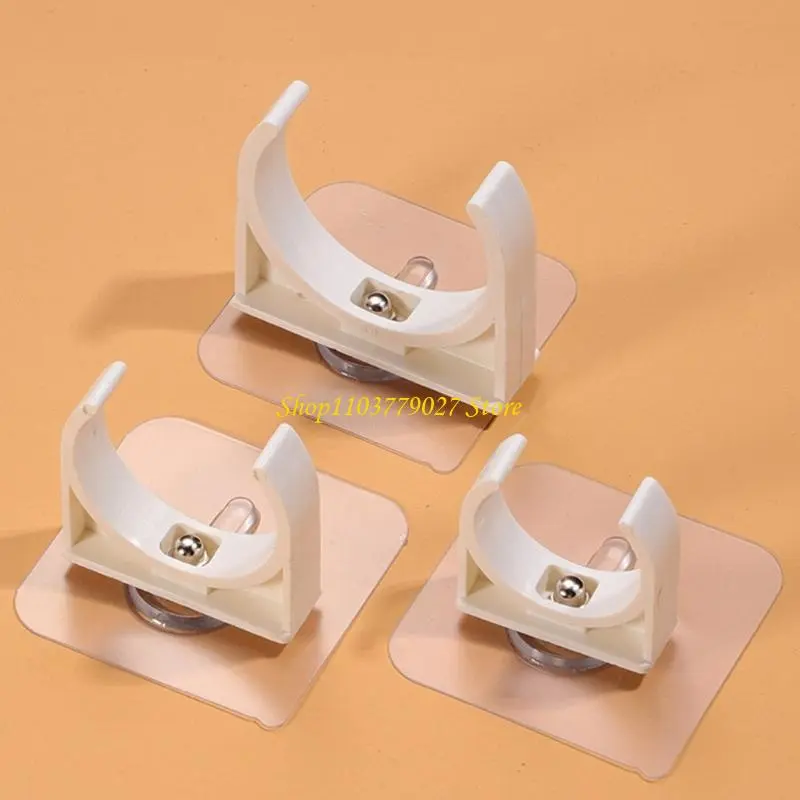 C4DF Set Of 10 Wall Fixing Pipe Brackets Stable PVC Build Pipe Support Clip Upgrades Perfect for Professional Installation