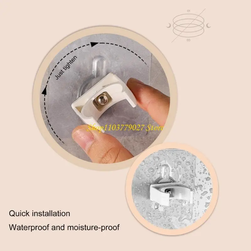 C4DF Set Of 10 Wall Fixing Pipe Brackets Stable PVC Build Pipe Support Clip Upgrades Perfect for Professional Installation