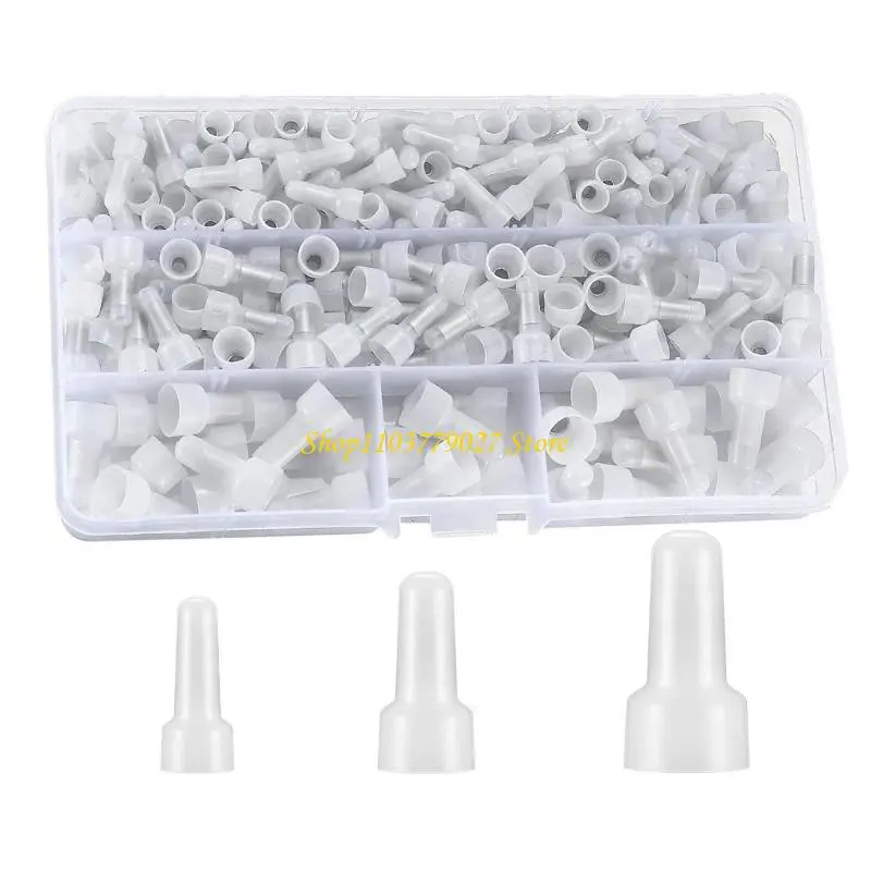 C4DF 250pcs Crimps Caps Wire Connector Nylon Insulated Electrical Terminals for Preventing Short Circuits In Electrical Systems