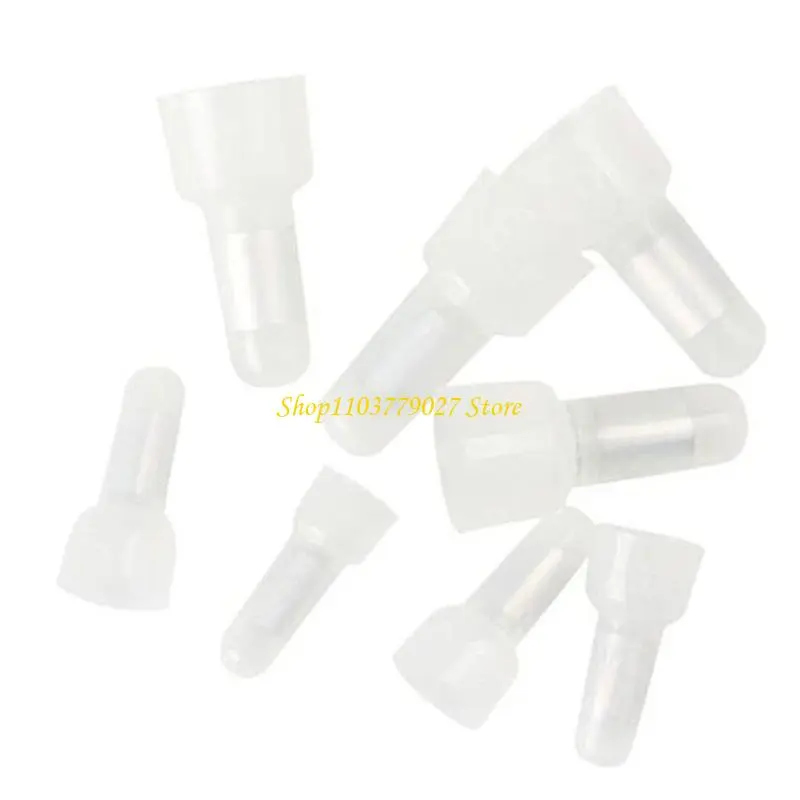 C4DF 250pcs Crimps Caps Wire Connector Nylon Insulated Electrical Terminals for Preventing Short Circuits In Electrical Systems