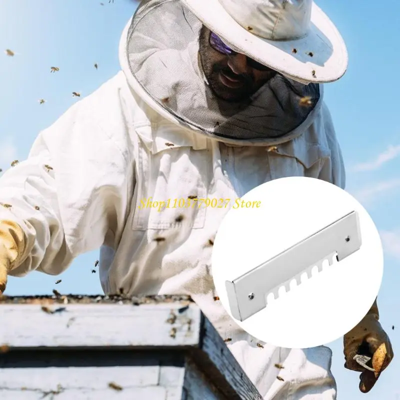 C4DF Professional Adjustable Sliding Bees Anti Escape Sheets Stainless Steel Ventilated Entrance Tools Ventilation Control