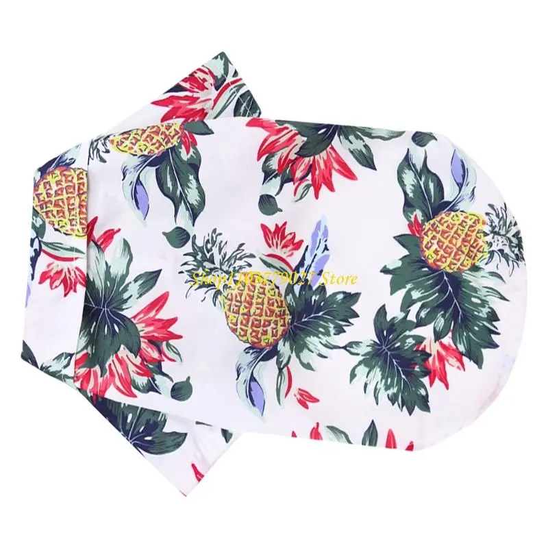 C4DF Lovely Puppy Beach Shirt Shirt T-shirt Shirt Pineapple Beach Outfit Shirt Costume Pet Outfit Party