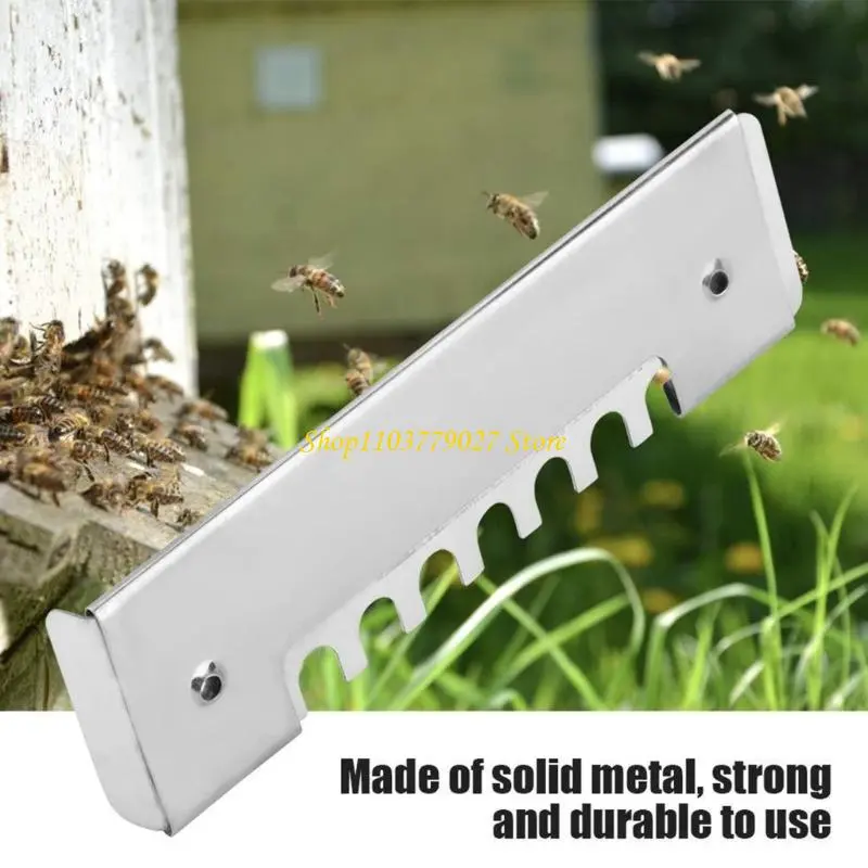 C4DF Professional Adjustable Sliding Bees Anti Escape Sheets Stainless Steel Ventilated Entrance Tools Ventilation Control
