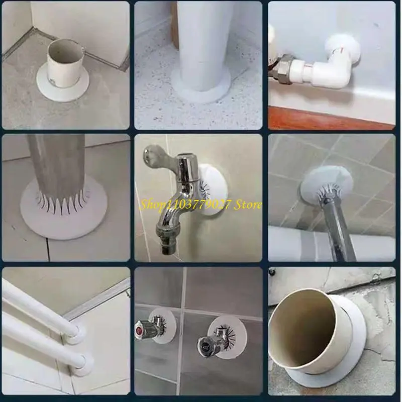 C4DF 10pcs Radiators Pipe Rosettes Floor Pipe Concealers set for Various decors Styles