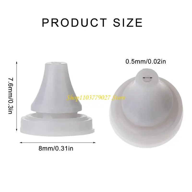C4DF 50Pcs Shower Head Nozzles Replacement Universals Sprinkler Spout Round Nibs