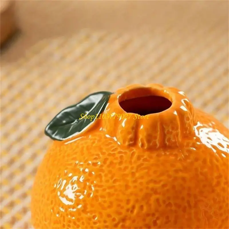 C4DF Plastic Vases Tangerines Vases Minimal Art Decorative Vases for Table Centerpieces Wedding Dining Living Room Office