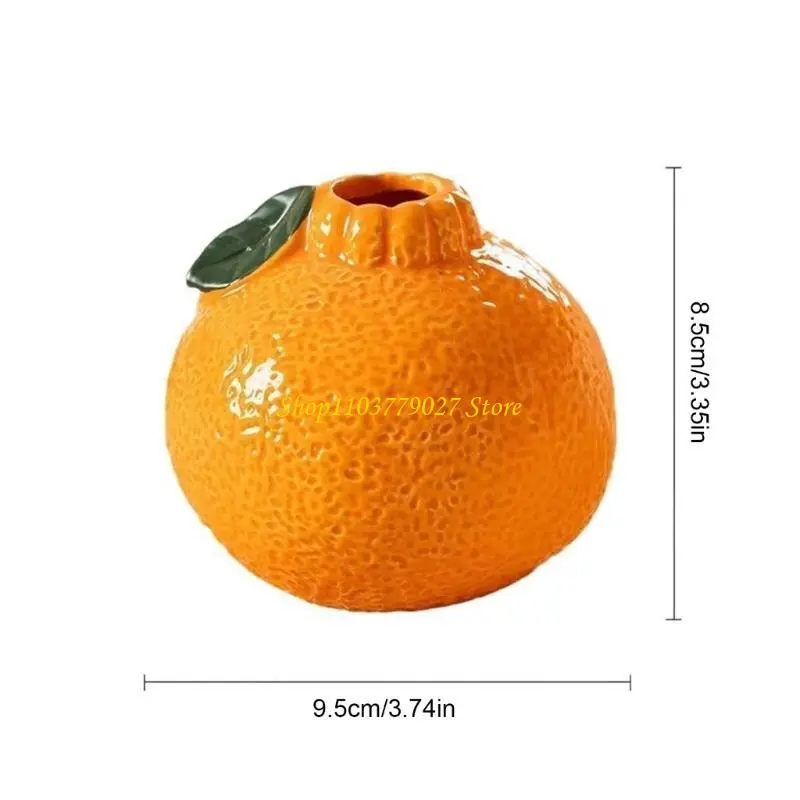 C4DF Plastic Vases Tangerines Vases Minimal Art Decorative Vases for Table Centerpieces Wedding Dining Living Room Office