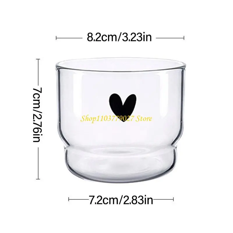 C4DF Unique Microwave Safe Glass Mugs With Lovely Smiling Face For A Happy Moods