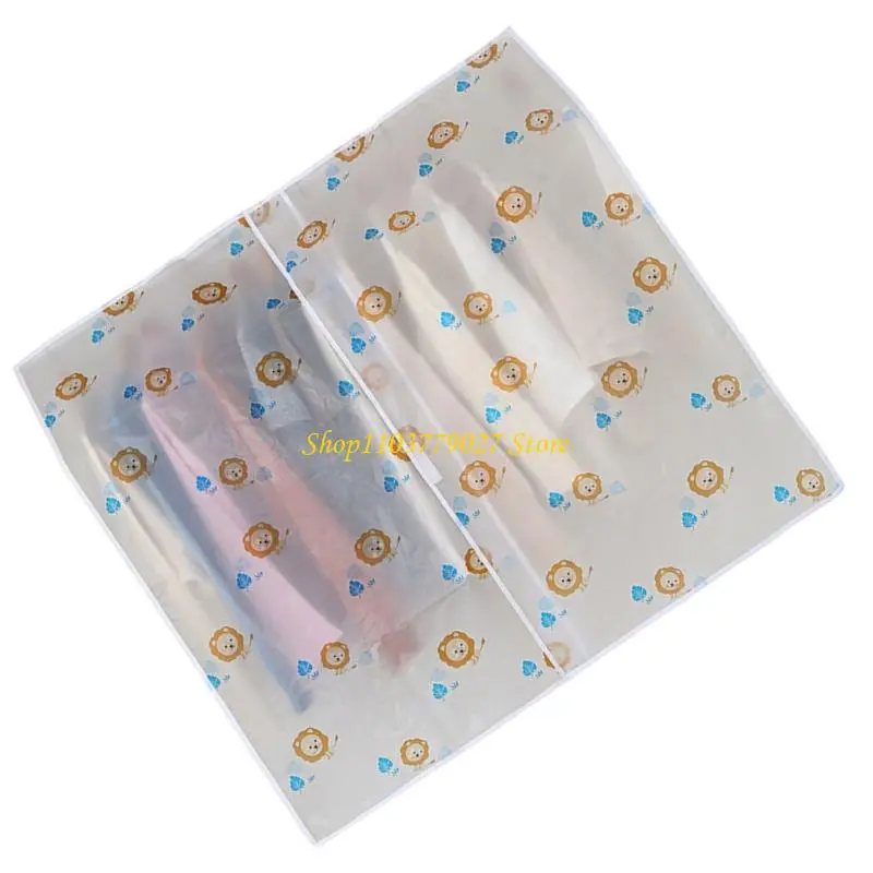 C4DF Durable Wardrobe Rack Cover For Dust Protections Moisture Resistance PEVA Design