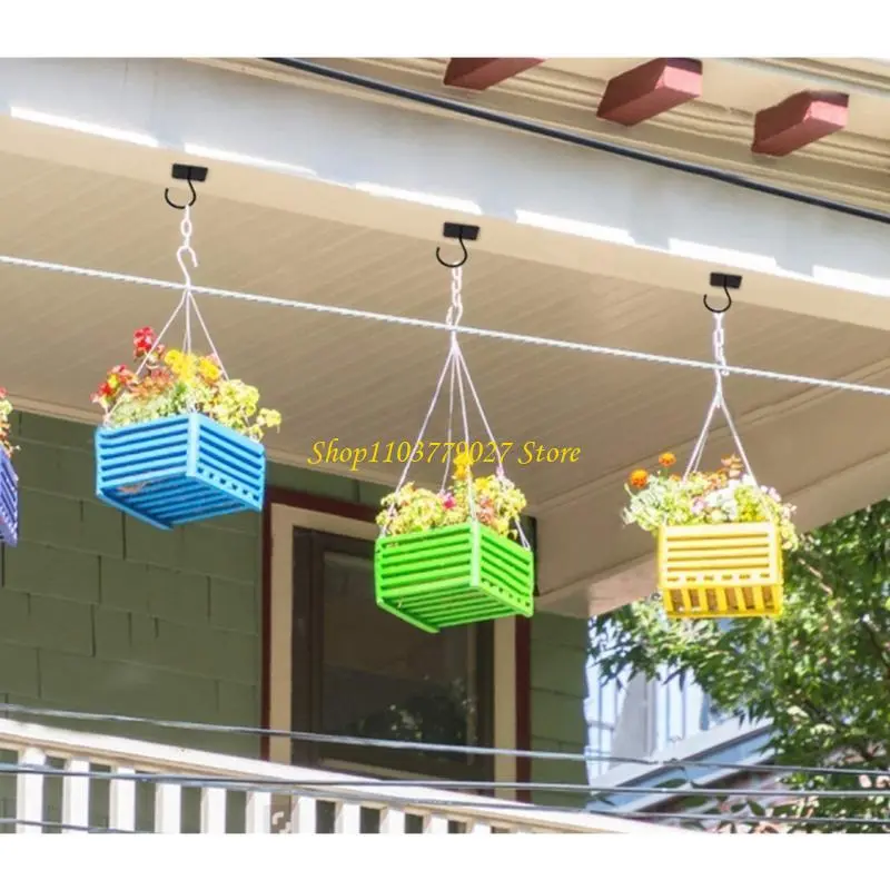 C4DF Wall Hooks For Hanging Bird Feeders And Garden Decorations Ceiling Mount