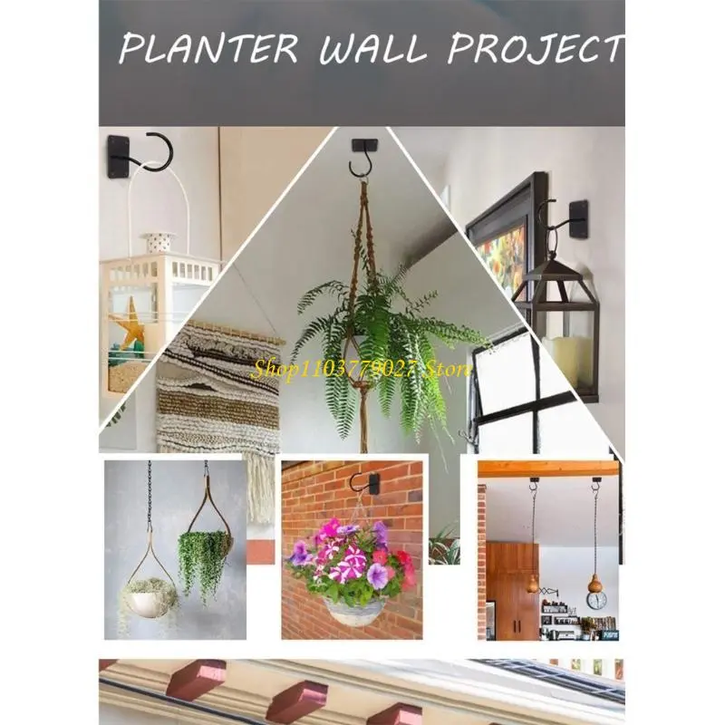 C4DF Wall Hooks For Hanging Bird Feeders And Garden Decorations Ceiling Mount