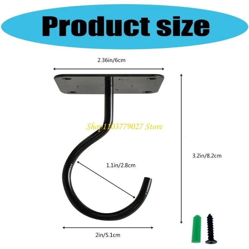 C4DF Wall Hooks For Hanging Bird Feeders And Garden Decorations Ceiling Mount