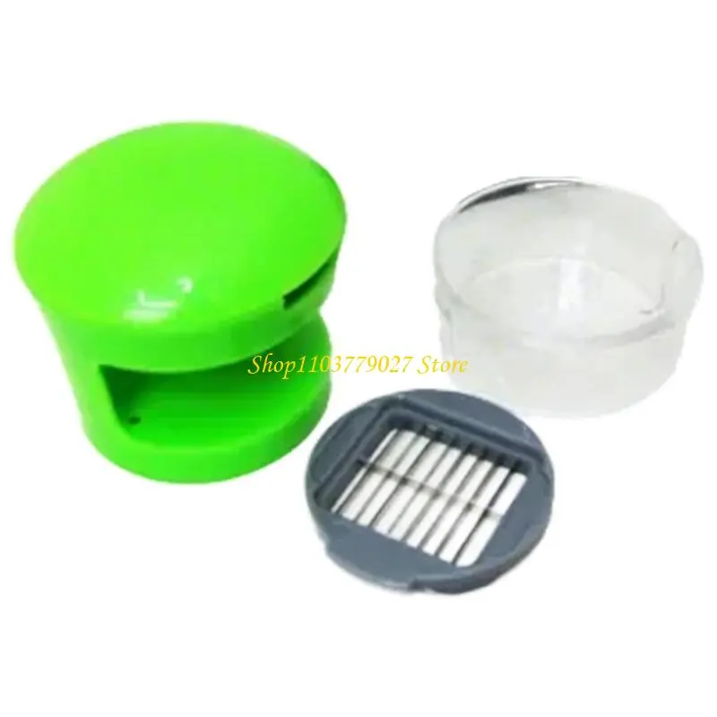 C4DF Garlic Press Chopper Manual Mincer Slicers Grater with Storage Container Vegetable Cutter Kitchen Tool Easy to Clean
