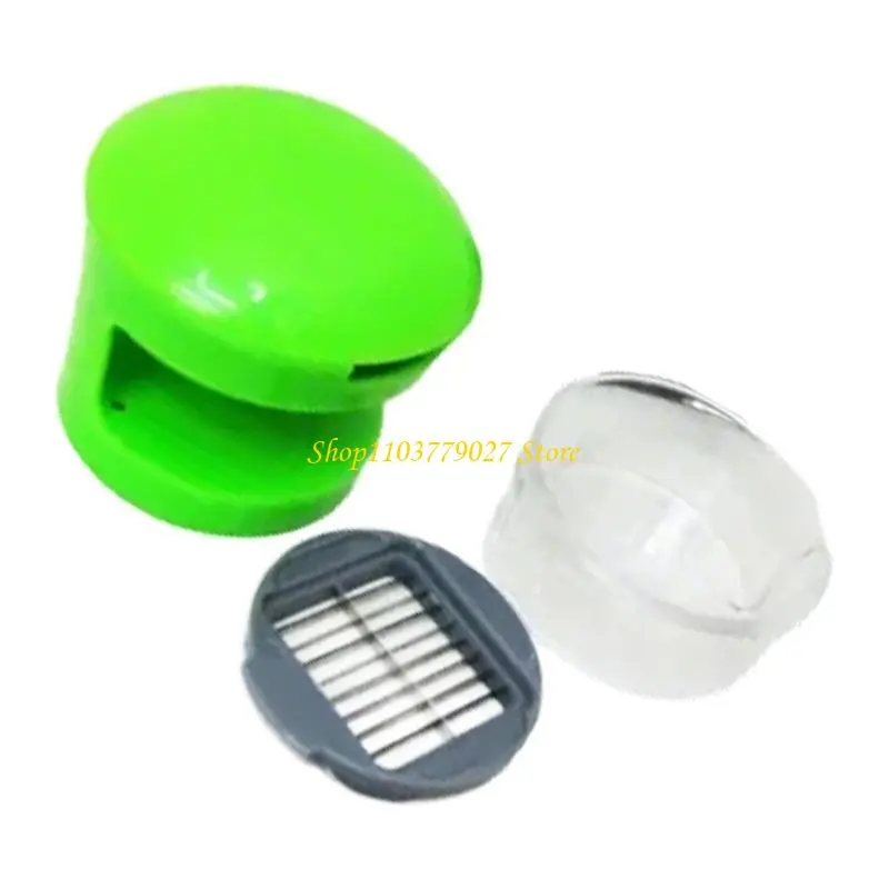 C4DF Garlic Press Chopper Manual Mincer Slicers Grater with Storage Container Vegetable Cutter Kitchen Tool Easy to Clean