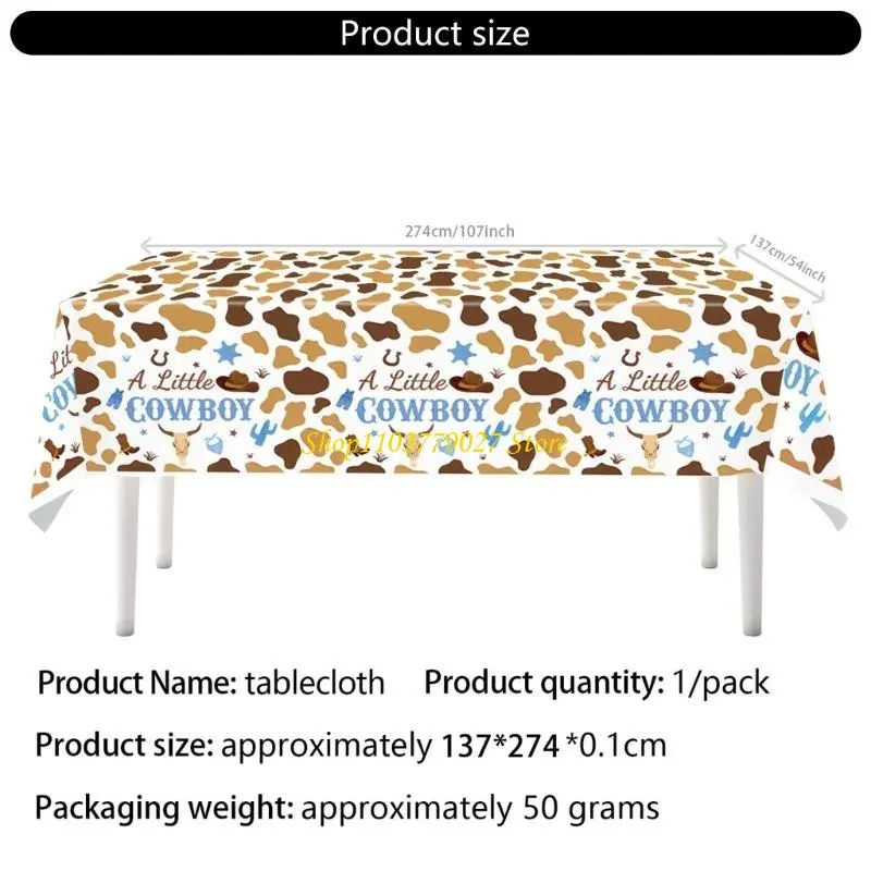 C4DF Cowboy Theme Birthday Party Supplies Various Featuring Horse Designing Plates and Plates Flags and more