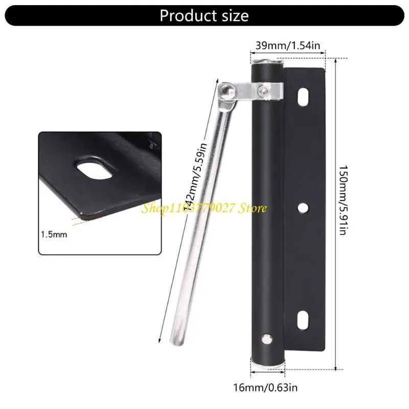 C4DF Sturdy Stainless Steel Automatic Door Closing Hinges for Screen Door Easy to Installion for Enhances Safety