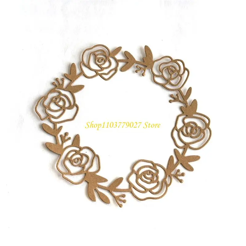 C4DF Wreath Die Cuts Stencils Molds for Album JournalDecoration Embossing Cutting Die