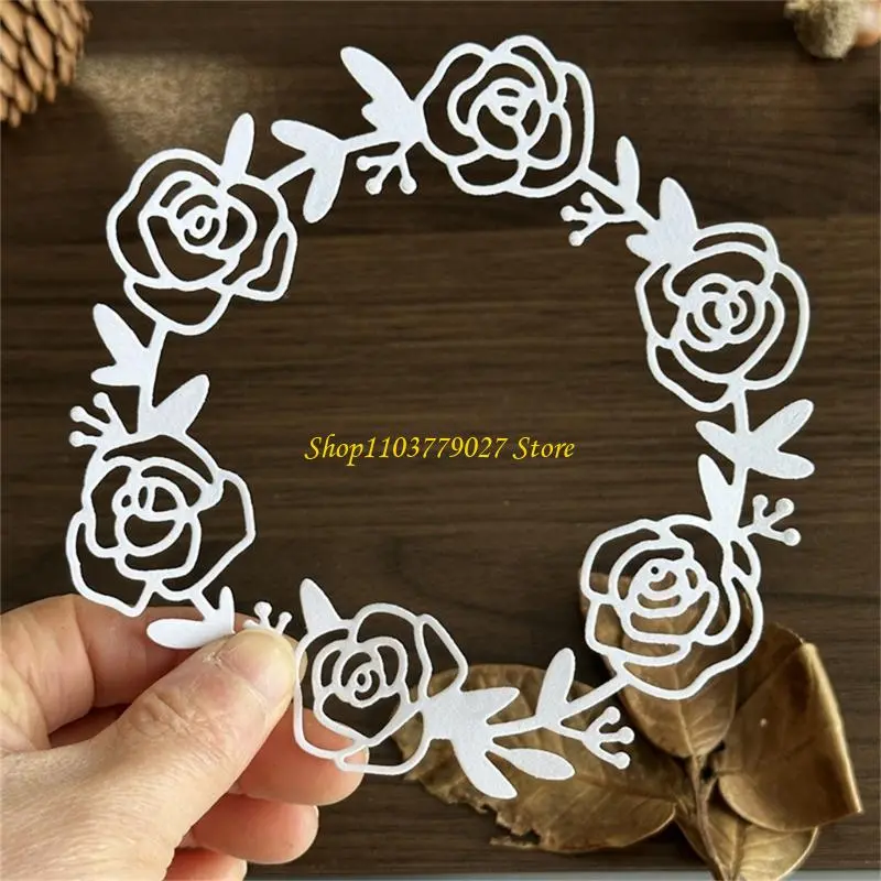 C4DF Wreath Die Cuts Stencils Molds for Album JournalDecoration Embossing Cutting Die
