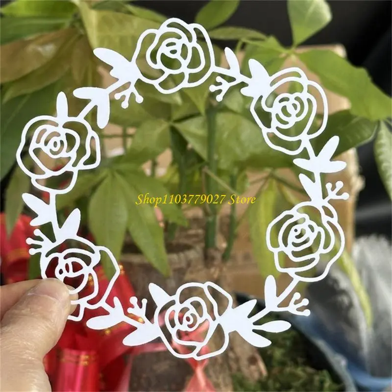 C4DF Wreath Die Cuts Stencils Molds for Album JournalDecoration Embossing Cutting Die