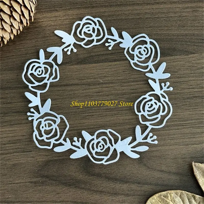 C4DF Wreath Die Cuts Stencils Molds for Album JournalDecoration Embossing Cutting Die