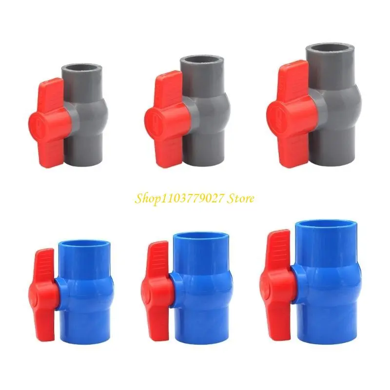 C4DF Easy Operate PVC Valves Switch Right Twist Manual Valves for Agriculture