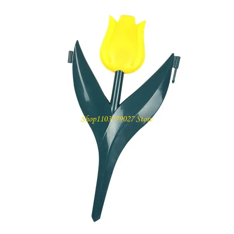 C4DF Tulips Flower Design PVE Garden Fence Easy Installation for Decorative Yard and Flower Bed Edging Use