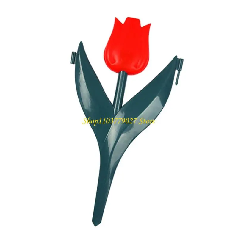 C4DF Tulips Flower Design PVE Garden Fence Easy Installation for Decorative Yard and Flower Bed Edging Use