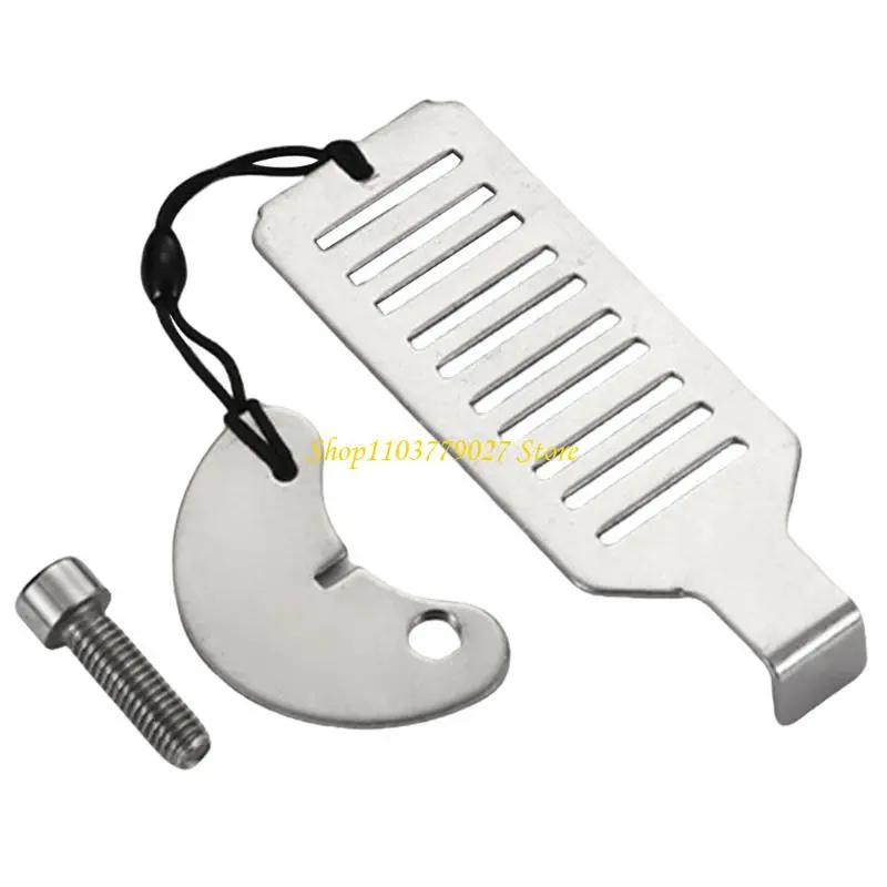 C4DF Steel Door Stop Door Support Convenient Door Barrier set for Secure Living Space