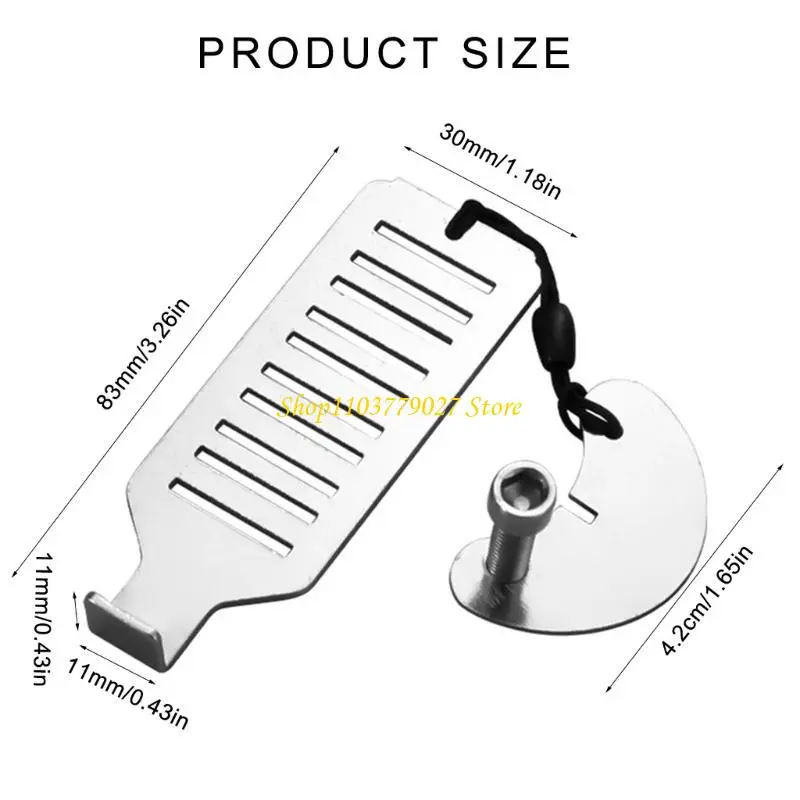 C4DF Steel Door Stop Door Support Convenient Door Barrier set for Secure Living Space