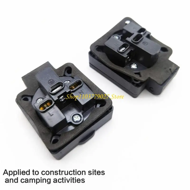 C4DF Industrial Waterproof Socket Dustproof Outlet with Cover Electrical Wiring Receptacle Outlet for Gasolines Generator