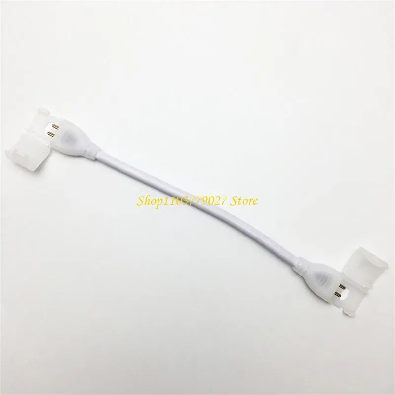 C4DF 220V LED Strips Light Power Plug Solderless 10mm Width Light Strips Connector for Single Color LED Light Strips