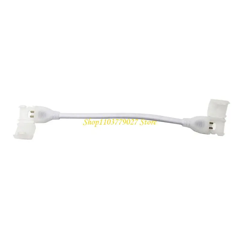 C4DF 220V LED Strips Light Power Plug Solderless 10mm Width Light Strips Connector for Single Color LED Light Strips