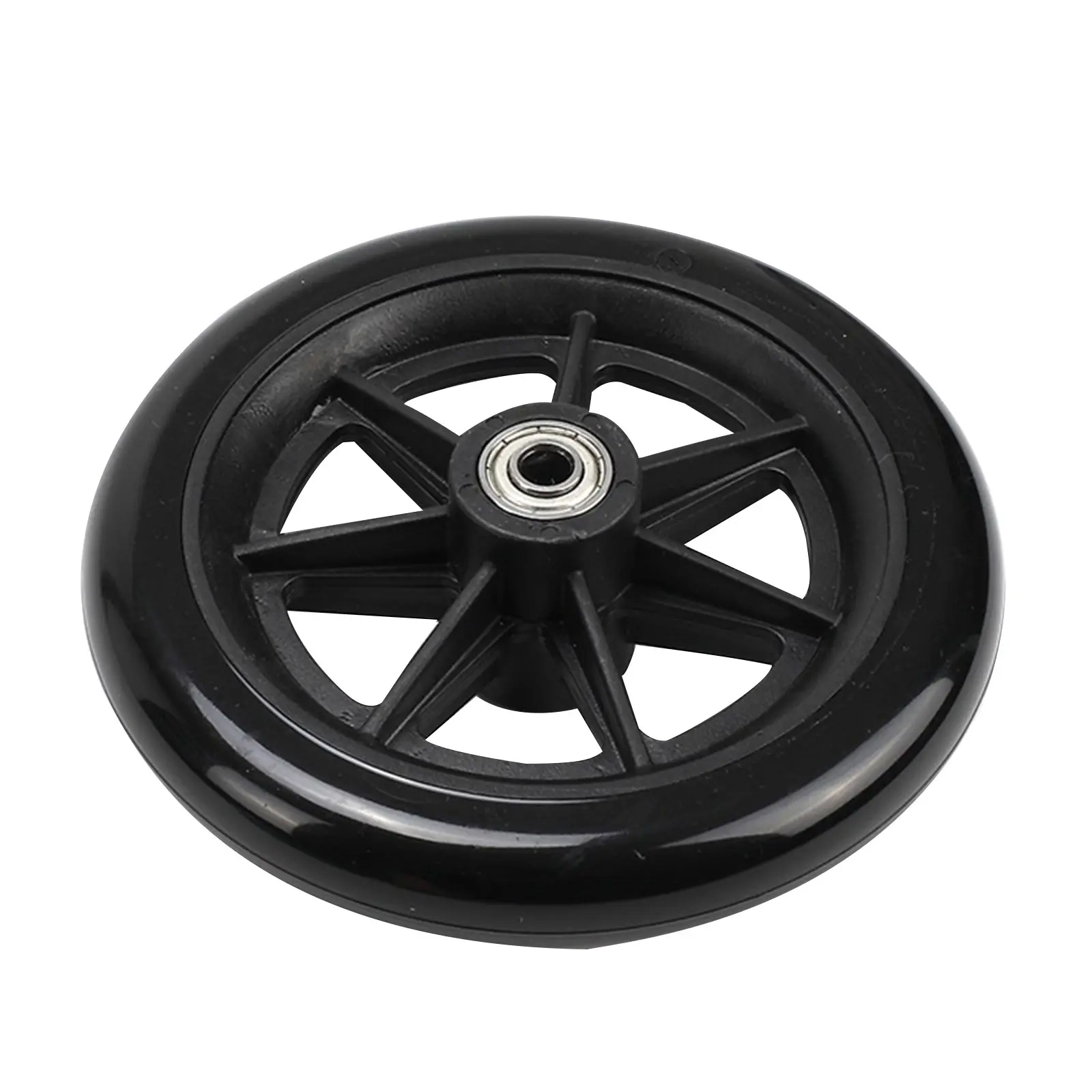 Y1UB 6/8Inch Anti-skid Wheelchair Front Castor Replacement Solid Tire Wheel for Electric & Manual Wheelchairs