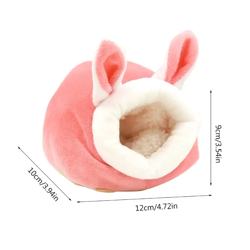 Hamster House Guinea Pigs Nest Small Animal Sleeping Bed Winter Warm Velvet Bed Soft Accessories for Rodents/guinea Pigs