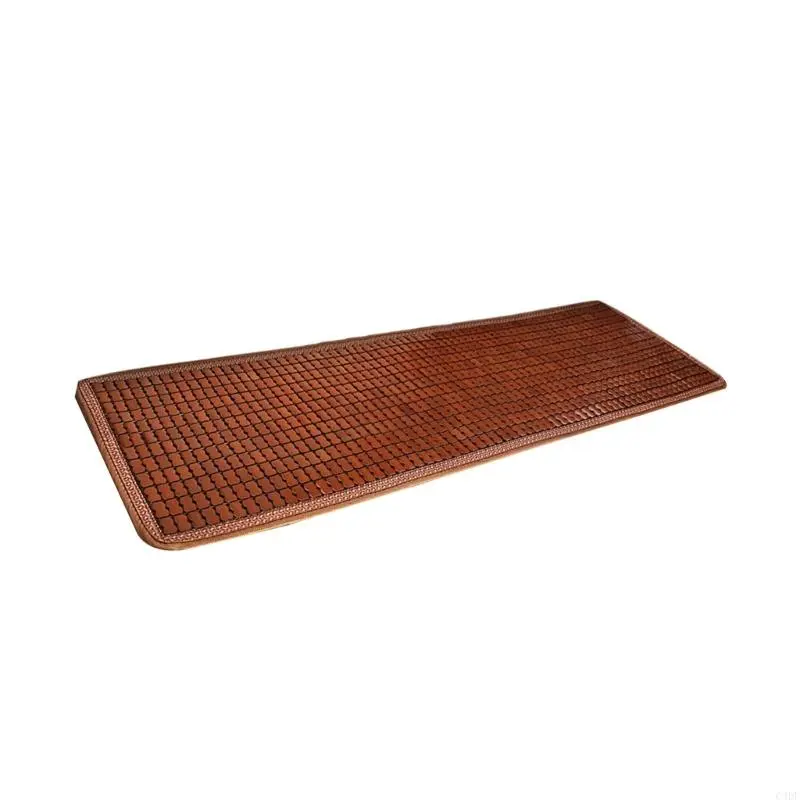 Bamboos Seats Cover AntiSlip Bottom Bamboos Seats Cushions for Summer Comfort Breathable for Office Chair Car Seats