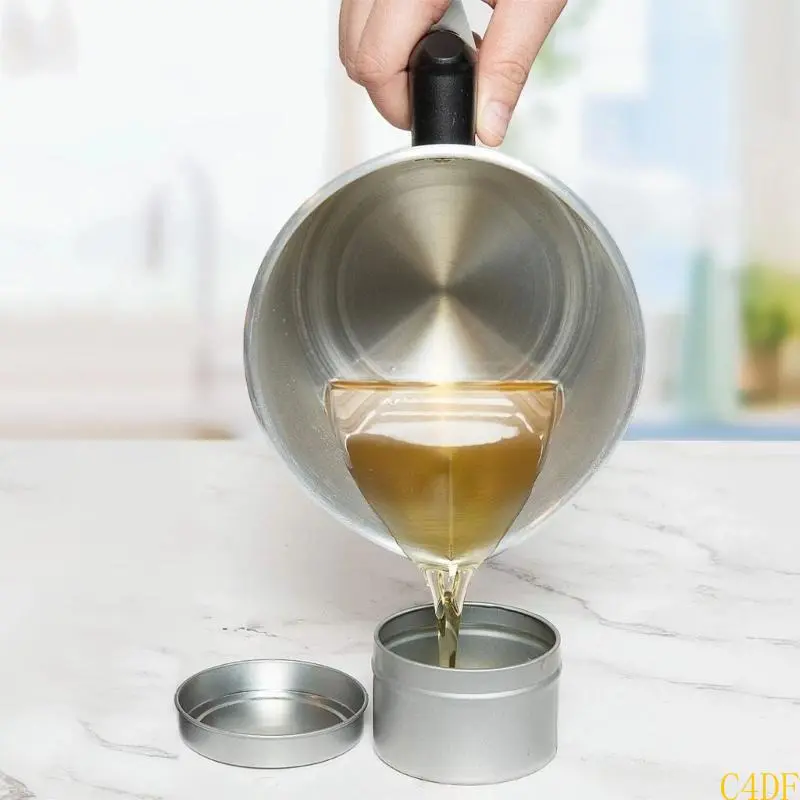Candle Making Pouring Cup for Candle Making 101.4oz Aluminum Alloy Wax Melting Cup with Heat-Resistant Handle