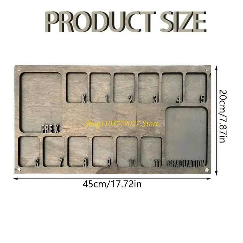 Personalizing Wooden School Years Picture Frame Pre-K to 12 Graduation Gift Keepsakes for Kids Teachers and Parent