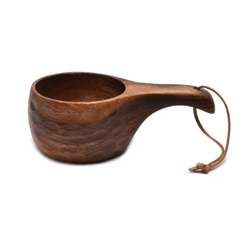 Y1UB 210ML Finland Kuksa Portable Coffee Mugs Handmade Milk Cup With Handgrip Breakfast Drinking Kitchen Drinkware