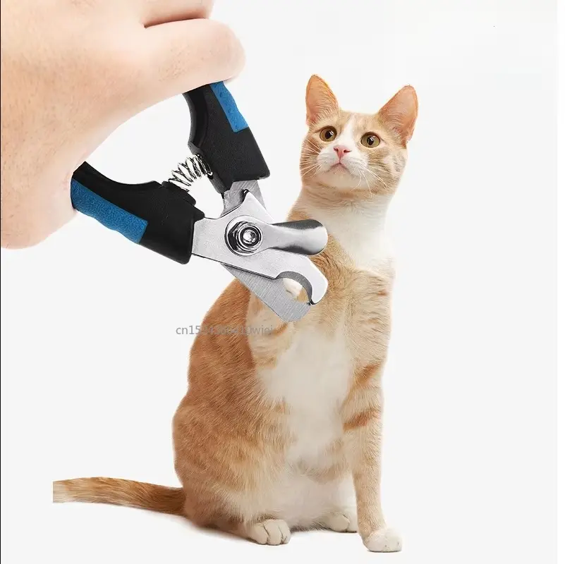 Professional Pet Cat Dog Nail Clipper Cutter Stainless Steel Grooming Scissors Clippers for Pet Claws Dog Supplies