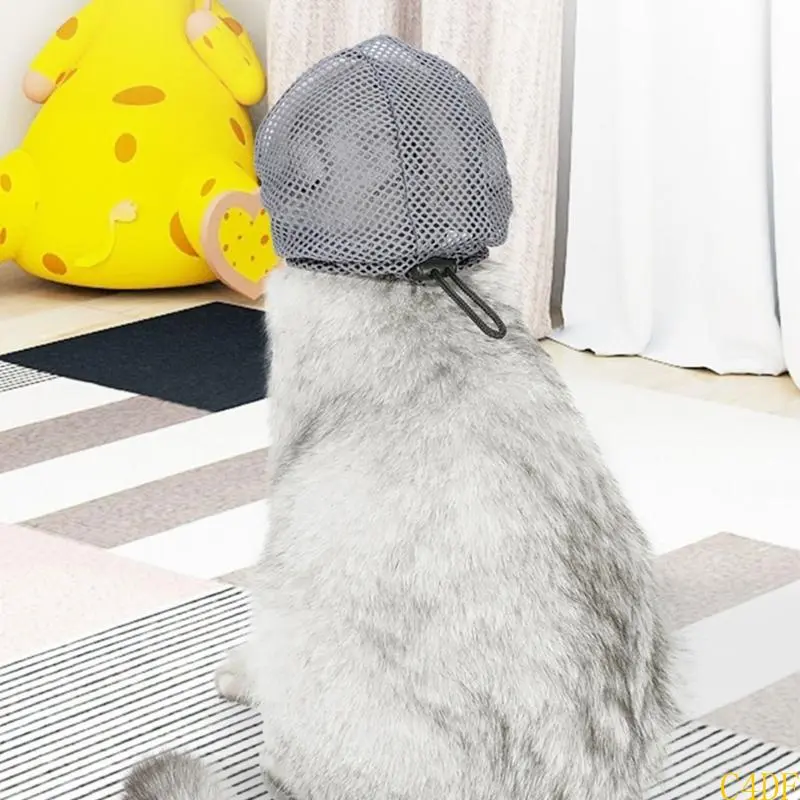 Permeable Meshes Cats Mask for Reducing Stress Grooming and Veterinary Visits Suitable for Small Dogs