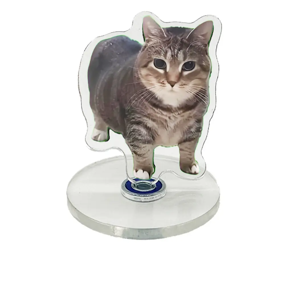NEW Pattern Acrylic Rotating Stands for Desk Decoration Home Accessories Decor Car Motorcycle Kids Adults Gift