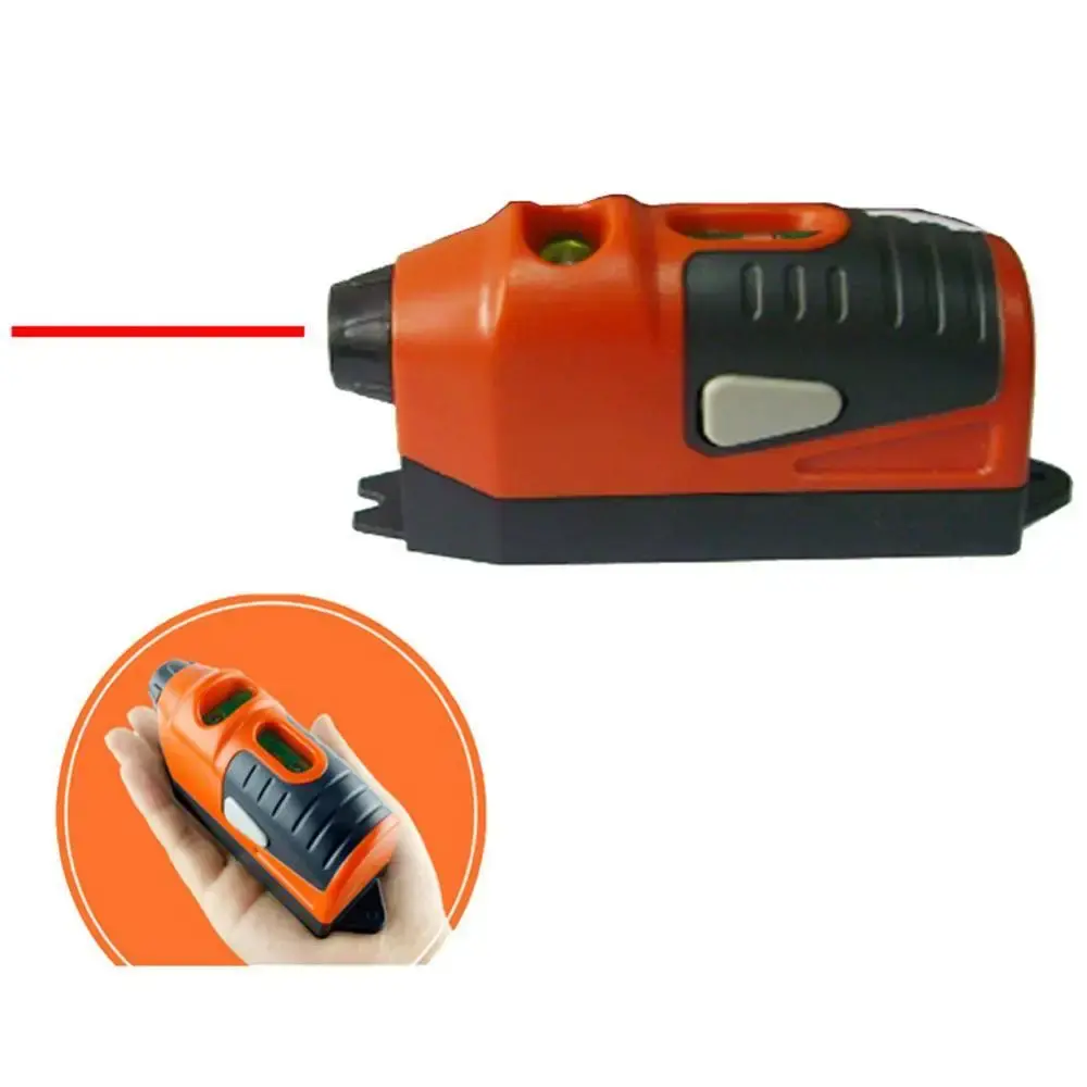 1PC Mini Multipurpose Level Laser Guide Leveler Straight Project Line Spirit Vertical + Horizontal Double Bubbles Level Tool