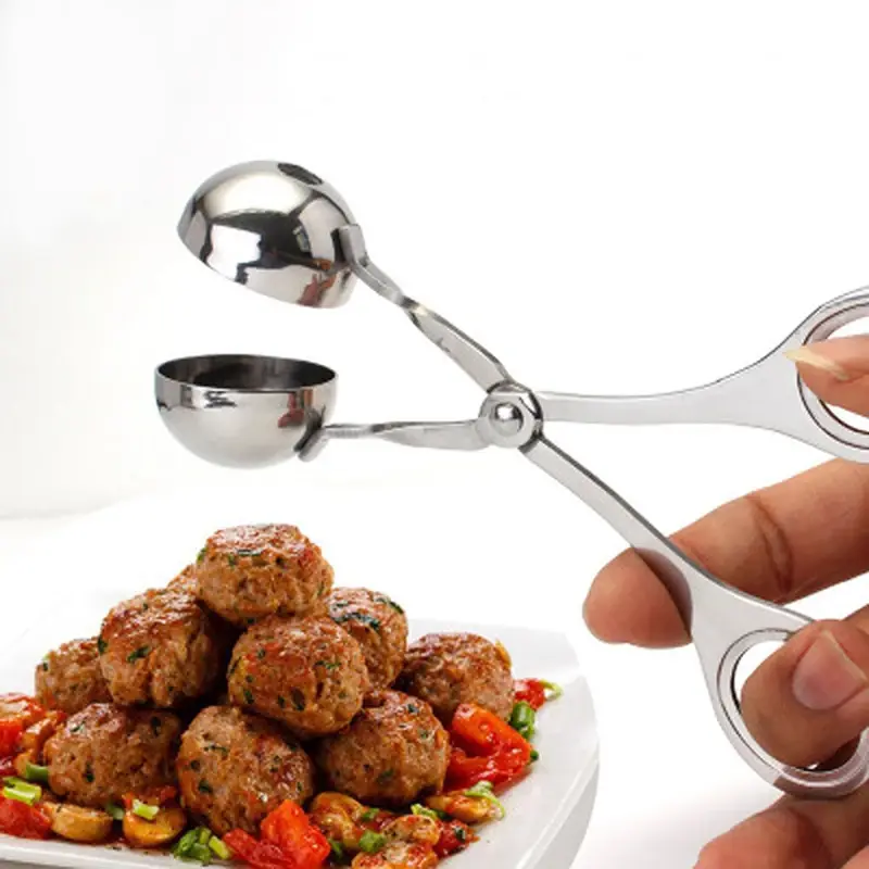 Meat Ball Maker Tool Stainless Steel Clip Round Rice Ball Shaper Spoon Meatball Making Mold Non Stick Stuffed Kitchen Gadget