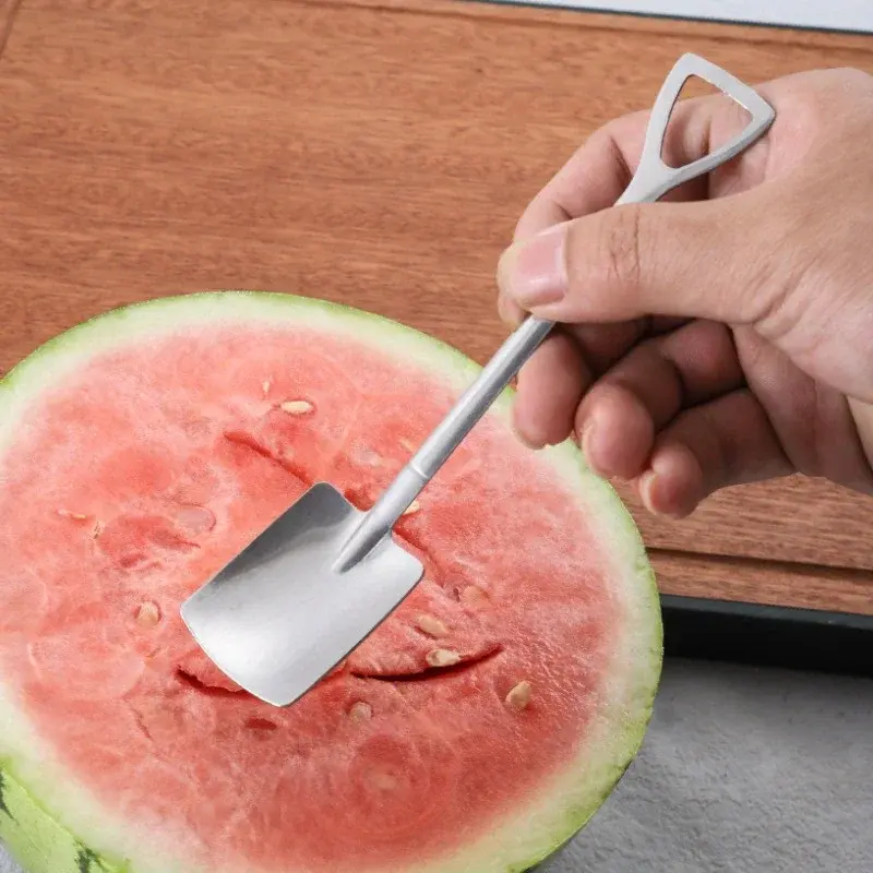 1/2/4PCS Coffee Spoon Shovel Spoons TeaSpoons Creative Spoon For Ice Cream Stainless Steel Dessert Scoop Tableware Cutlery Set