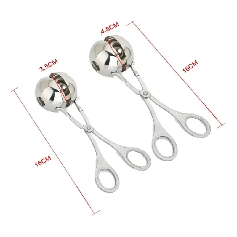 Meat Ball Maker Tool Stainless Steel Clip Round Rice Ball Shaper Spoon Meatball Making Mold Non Stick Stuffed Kitchen Gadget