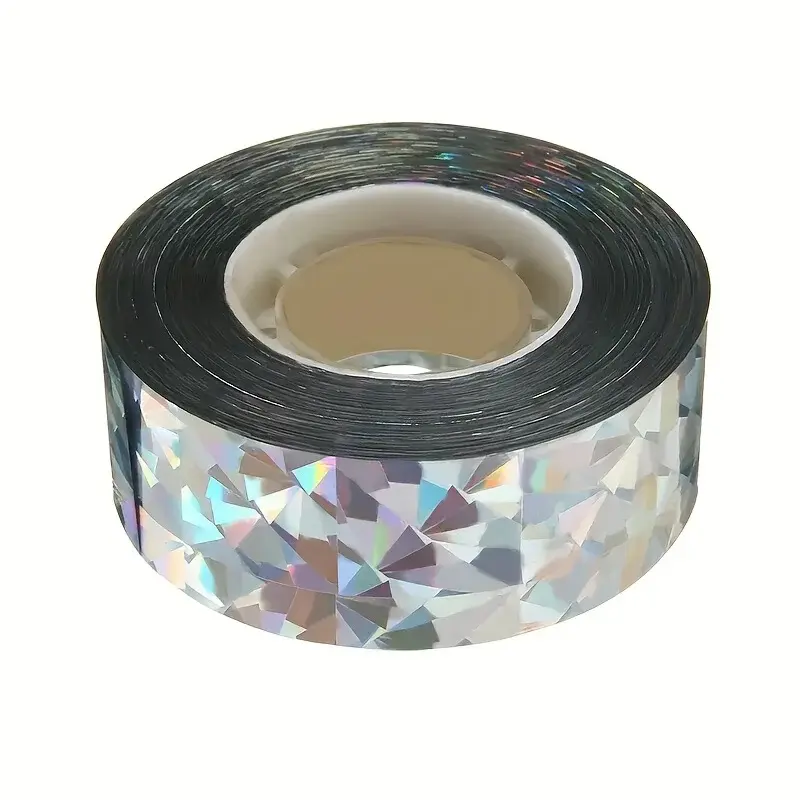 80/50M Bird Scare Type Ribbon, Deterrent Visual Audible Reflective Tape To Keep Away Birds, Double Sided Flash Tape