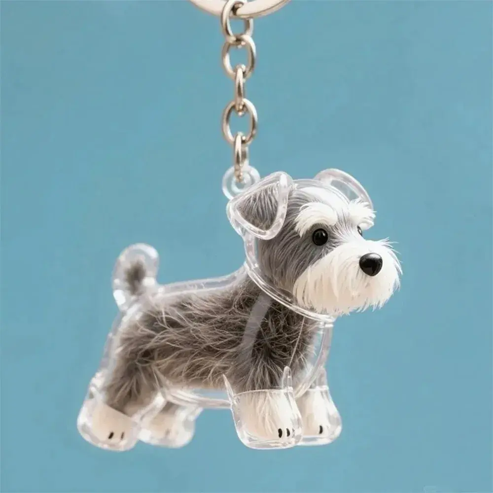 Dogs Fur Memorial Charm Resin Keepsake Capsule for Pet Hair Portable Keychain Pendant for Hair Rainbow Bridge Pendant